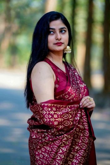 জাপানি সিল্ক শাড়ি-Merun New 2026